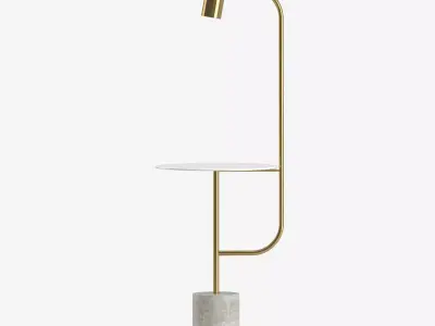 PASTEUR Straight floor lamp Roche Bobois 3D model