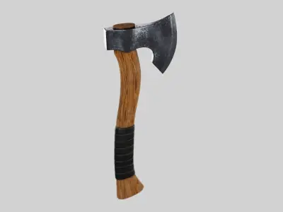 Axe worn 3D model