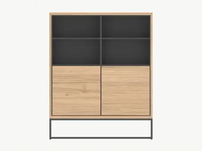 Cabinet with shelves 01 3D model