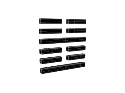 I Ching Hexagrams 51 zhen v1 001 Low-poly 3D model