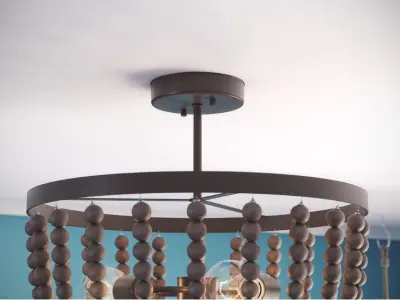 Calabasas  Bowl Semi Flush Mount 3D model