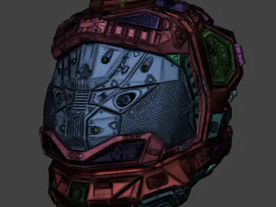 Sci Fi Helmet 3D model