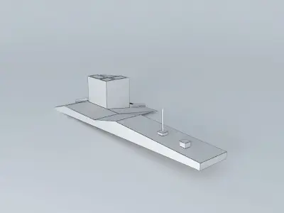 Fountain Square market Viroflay Free 3D model