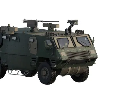 Armoured personnel carrier 3D model