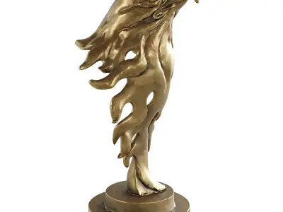 eagle statue 11 3D model