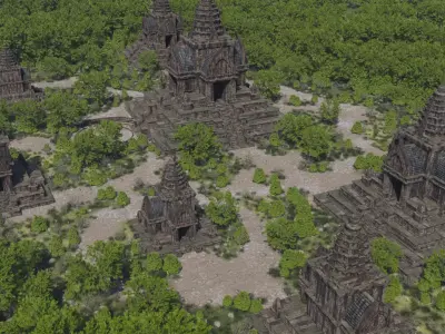 Ancient Temple Complex 3D model