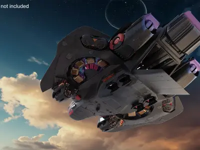  Sci Fi Infiltration Dropship Rigged 