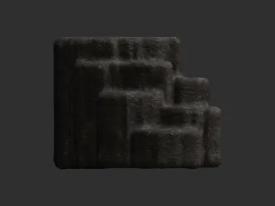 Cave Platform 1 - 4 Combo - Base Low-poly 3D model