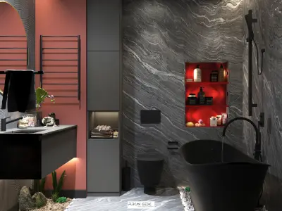 Bathroom III Modern DV Villa 3D model