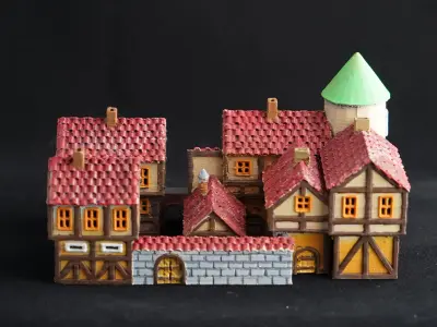 Medieval House 7 3D print model