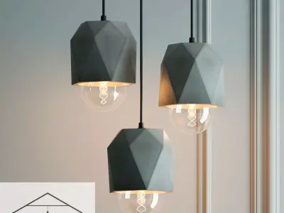 Hanging lamp LOFT HOUSE P-178 3D model purchase