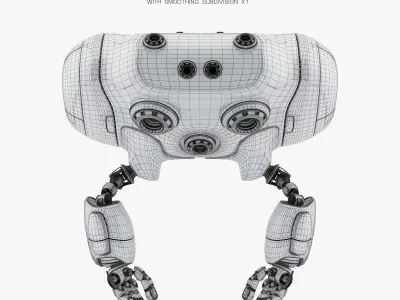 Minimalistic aero CUTAN drone 3D model