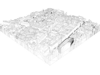 London city tile Level 2 block TQ2881 South West 3D model