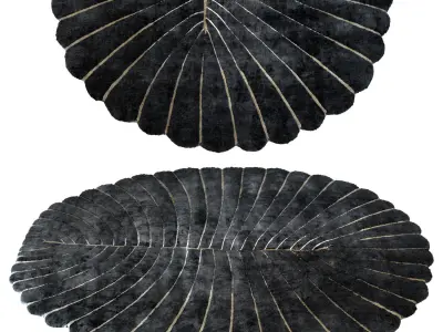 Dark Aprezo 3304 Rug Low-poly 3D model