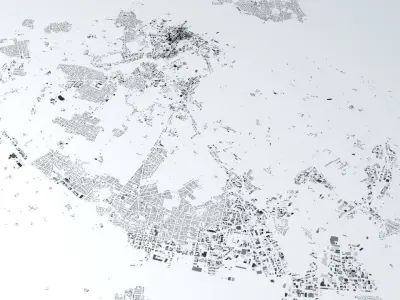 Auckland Streets and Buildings 3D model