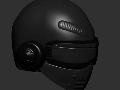 gas mask helmet scifi high poly sculpt 3d printable  3D model