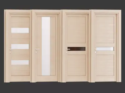 Ital doors Light Oak 6 3D model