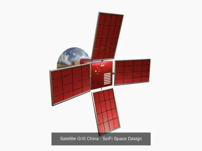 10 Satellite G Collection - SciFi Space Design 3D Model Pack