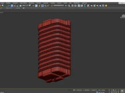 Otis streamline wall sconce Low-poly 3D model