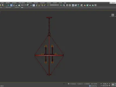 Tux Foyer Chandelier Low-poly 3D model