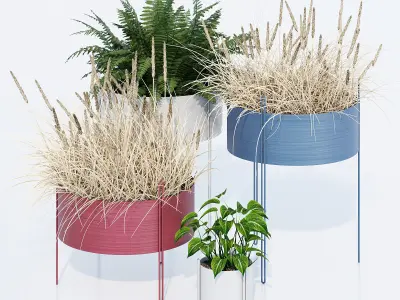 Pidestall planter 3D model