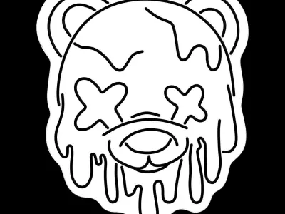 Bear Neon Sign 3D model purchase