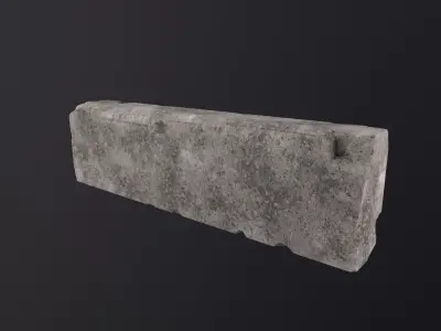 Border 3D Model Low-poly 3D model