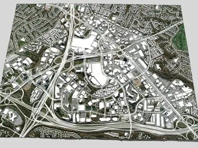 Cityscape Tysons Virginia United States 3D model