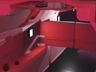 Sci-Fi Interior 3D model fi interior sci 3D model