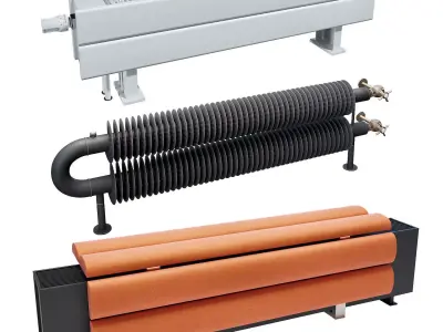 Radiators heat exchangers 3D model