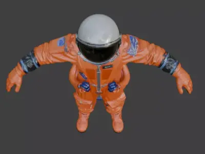 High Poly Astronaut Spacesuit Cinematic Detail 4K PBR Textures 3D model