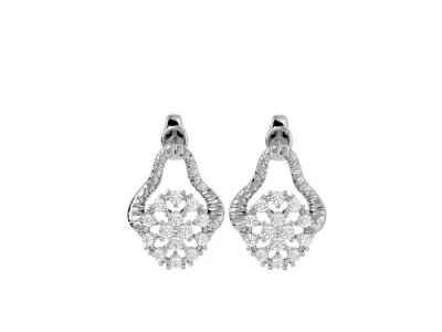 Light Minimalist Diamond Earrings 3D print model order