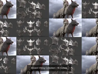 Ancient Viking Collection 3D Model Pack