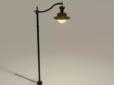 street light Free low-poly 3D model 3