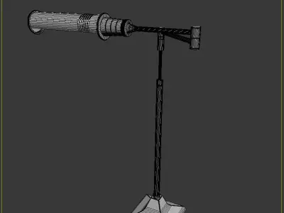 Floor lamp and table lamp in loft style Kingston EICHHOLT 3D model