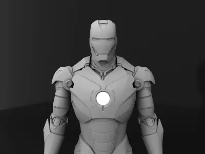 Iron Man MK 3 3d model Low-poly 3D model
