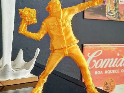 BOMBERMAN BANKSY POP ART STREET ART GRAFITTI  3D print model