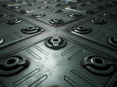 PBR Seamless Sci-Fi Texture 01 FREE SAMPLE Free low-poly 3D model