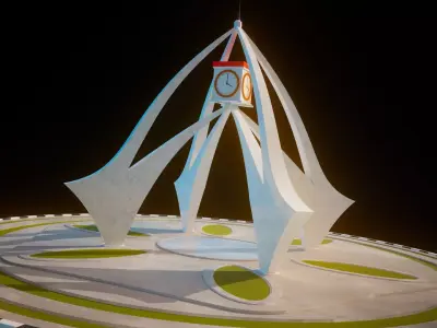 Deira Clock Tower DUBAI 3D model