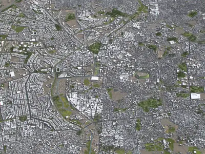 Aleppo - 3D City Model Low-poly 3D model