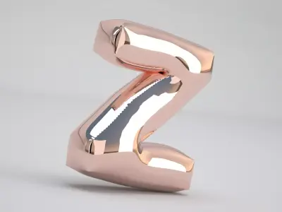 Z Balloon Copper 3D model