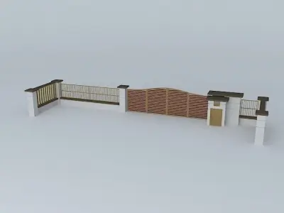 Gate  Fencing 3D model
