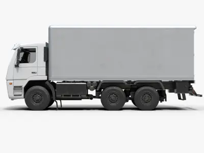 Generic Rigid Truck Low-poly 3D model