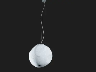 Avia M modern glass pendant light 3D model