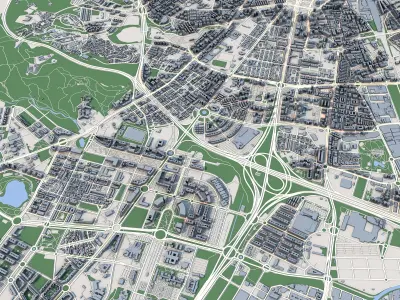 Malaga City Spain 3D model