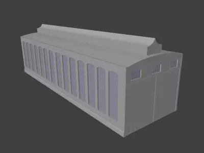 Warehouse victorian era 3D model