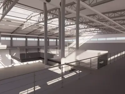 Steel Warehouse -2 3D model