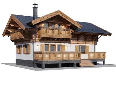 Eco wood v8 3D model