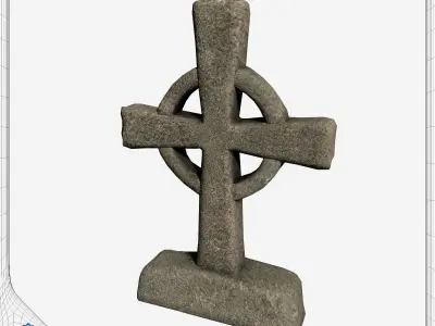 Tombstone Pack Low-poly 3D model