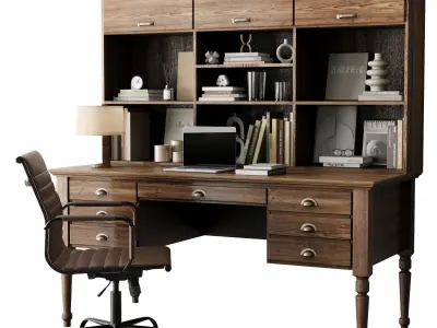 Collection Office Furniture 3D Model Pack